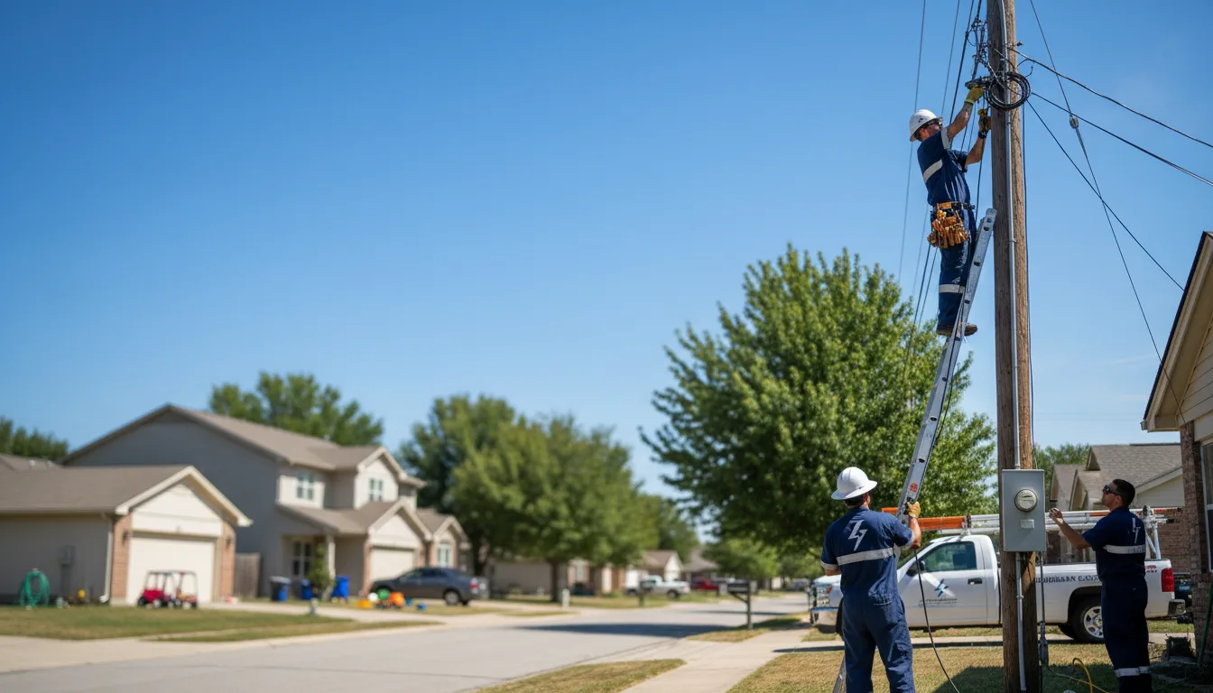Residential electrician providing installation services in Transylvania, LA